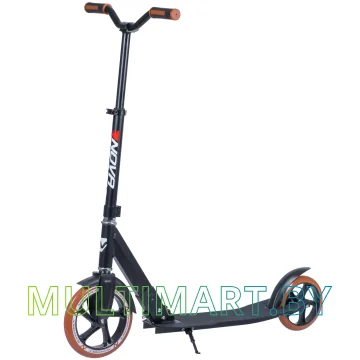 Самокат Novatrack Deft Alloy 230.DEFT.BK20 (черный/коричневый, 2020)